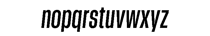 GTStandard MCondensedSemiboldOblique Font LOWERCASE