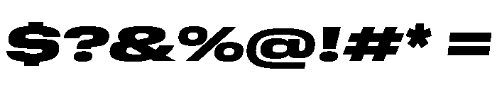 GTStandard MExpandedBlackOblique 2 Font OTHER CHARS