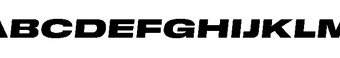GTStandard MExpandedBlackOblique 2 Font UPPERCASE