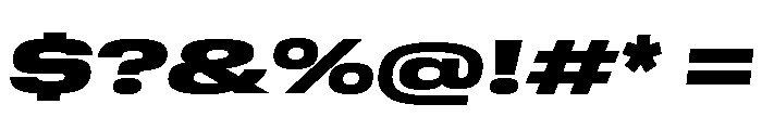GTStandard MExpandedBlackOblique Font OTHER CHARS
