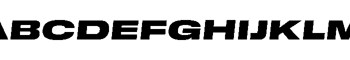 GTStandard MExpandedBlackOblique Font UPPERCASE