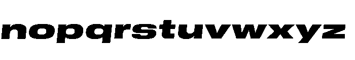GTStandard MExpandedBlackOblique Font LOWERCASE