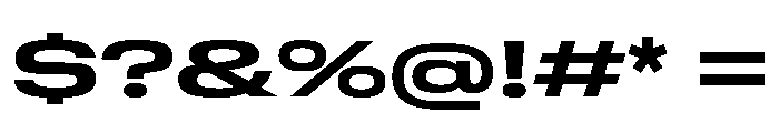 GTStandard MExpandedBold Font OTHER CHARS