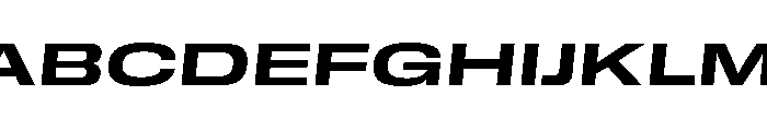 GTStandard MExpandedBoldOblique 2 Font UPPERCASE