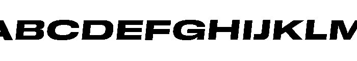 GTStandard MExpandedHeavyOblique 2 Font UPPERCASE