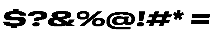 GTStandard MExpandedHeavyOblique Font OTHER CHARS