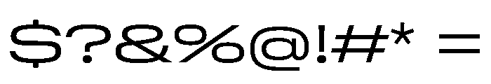 GTStandard MExpandedLight Font OTHER CHARS