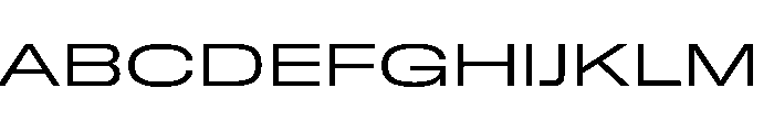 GTStandard MExpandedLight Font UPPERCASE