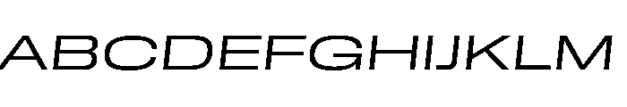 GTStandard MExpandedLightOblique 2 Font UPPERCASE