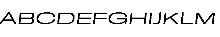 GTStandard MExpandedLightOblique Font UPPERCASE