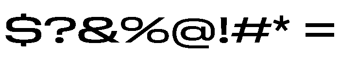 GTStandard MExpandedMedium Font OTHER CHARS