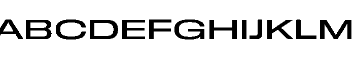 GTStandard MExpandedMedium Font UPPERCASE