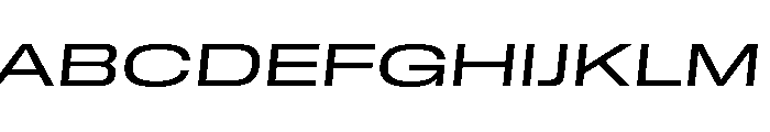 GTStandard MExpandedRegularOblique 2 Font UPPERCASE