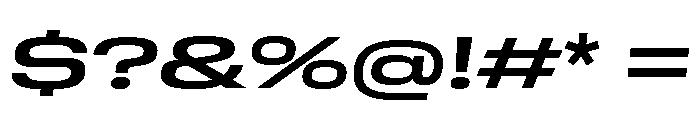 GTStandard MExpandedSemiboldOblique Font OTHER CHARS