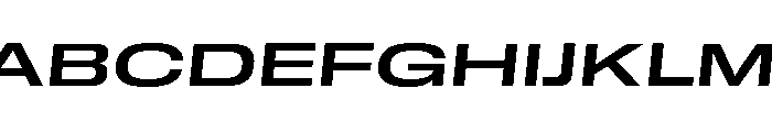 GTStandard MExpandedSemiboldOblique Font UPPERCASE