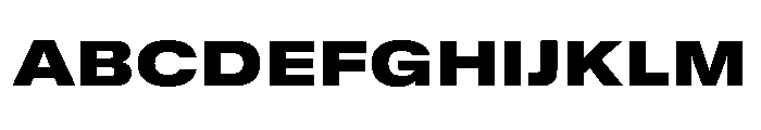 GTStandard MExtendedBlack Font UPPERCASE