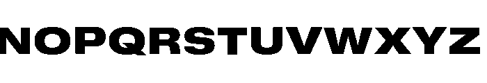 GTStandard MExtendedBlack Font UPPERCASE