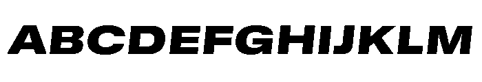 GTStandard MExtendedBlackOblique Font UPPERCASE