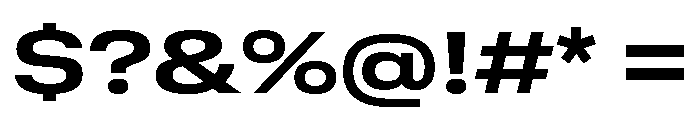 GTStandard MExtendedBold Font OTHER CHARS