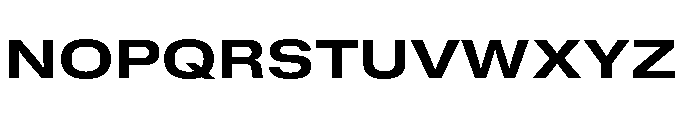 GTStandard MExtendedBold Font UPPERCASE