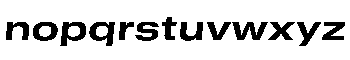 GTStandard MExtendedBoldOblique 2 Font LOWERCASE