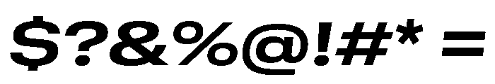 GTStandard MExtendedBoldOblique Font OTHER CHARS
