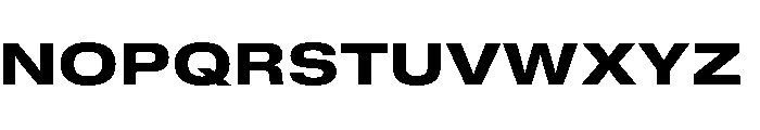 GTStandard MExtendedHeavy Font UPPERCASE