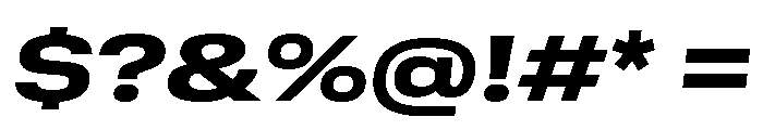 GTStandard MExtendedHeavyOblique Font OTHER CHARS