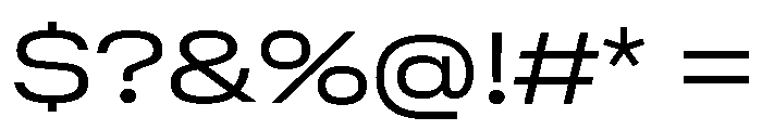 GTStandard MExtendedLight Font OTHER CHARS