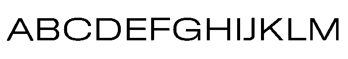 GTStandard MExtendedLight Font UPPERCASE