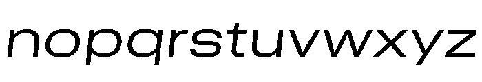GTStandard MExtendedLightOblique Font LOWERCASE