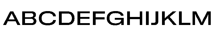 GTStandard MExtendedMedium Font UPPERCASE