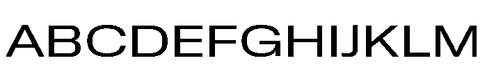 GTStandard MExtendedRegular Font UPPERCASE