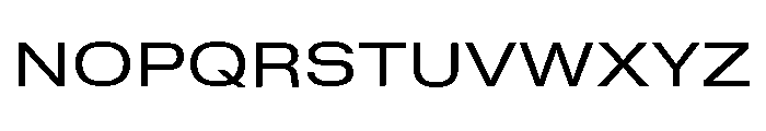 GTStandard MExtendedRegular Font UPPERCASE
