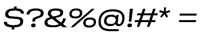 GTStandard MExtendedRegularOblique 2 Font OTHER CHARS