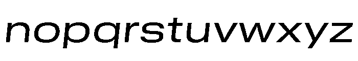 GTStandard MExtendedRegularOblique Font LOWERCASE