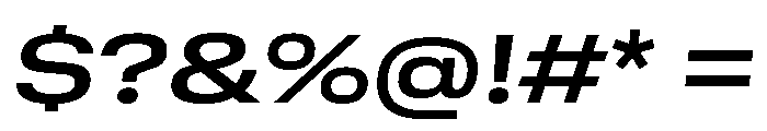 GTStandard MExtendedSemiboldOblique Font OTHER CHARS