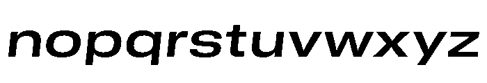 GTStandard MExtendedSemiboldOblique Font LOWERCASE