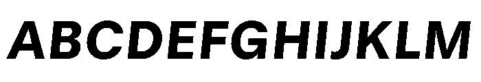 GTStandard MHeavyOblique 2 Font UPPERCASE