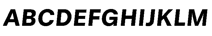 GTStandard MHeavyOblique Font UPPERCASE