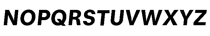 GTStandard MHeavyOblique Font UPPERCASE