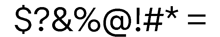 GTStandard MLight Font OTHER CHARS
