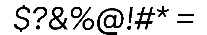 GTStandard MLightOblique Font OTHER CHARS