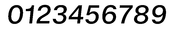 GTStandard MMediumOblique Font OTHER CHARS