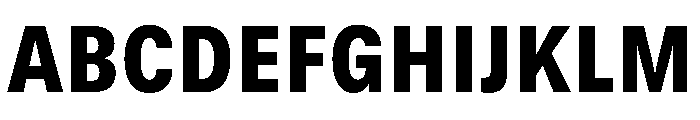 GTStandard MNarrowBlack 2 Font UPPERCASE