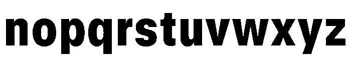GTStandard MNarrowBlack 2 Font LOWERCASE