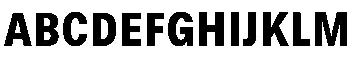 GTStandard MNarrowBlack Font UPPERCASE