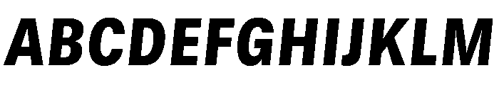 GTStandard MNarrowBlackOblique 2 Font UPPERCASE