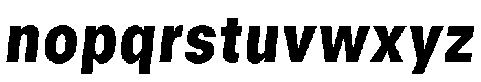 GTStandard MNarrowBlackOblique 2 Font LOWERCASE
