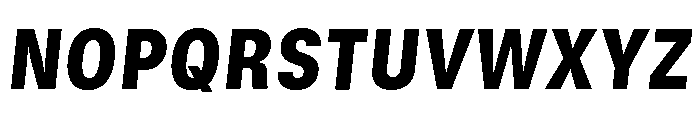 GTStandard MNarrowBlackOblique Font UPPERCASE